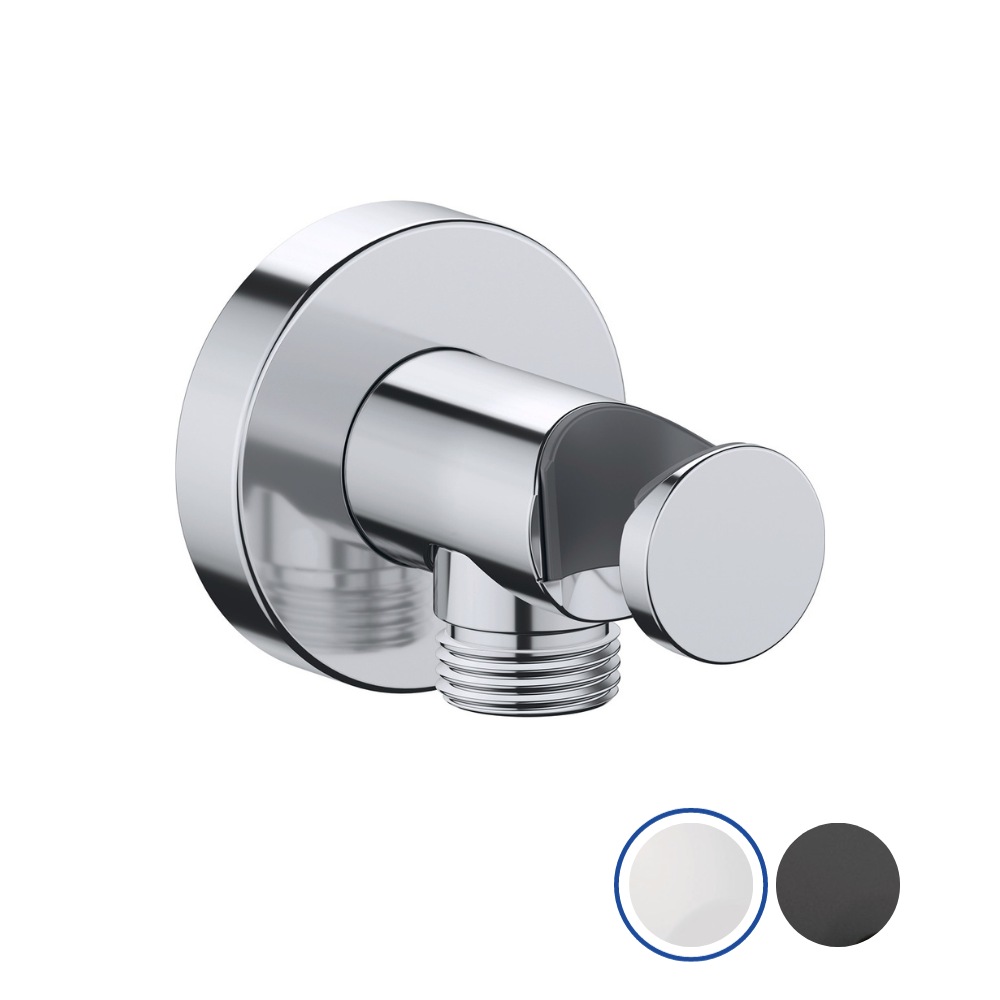 Coude de raccordement mural VILLEROY ET BOCH Universal Showers rond Chrome