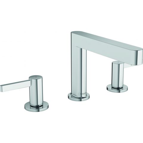 Mélangeur de lavabo 3 trous 110, bonde Push-Open chromé Finoris Hansgrohe