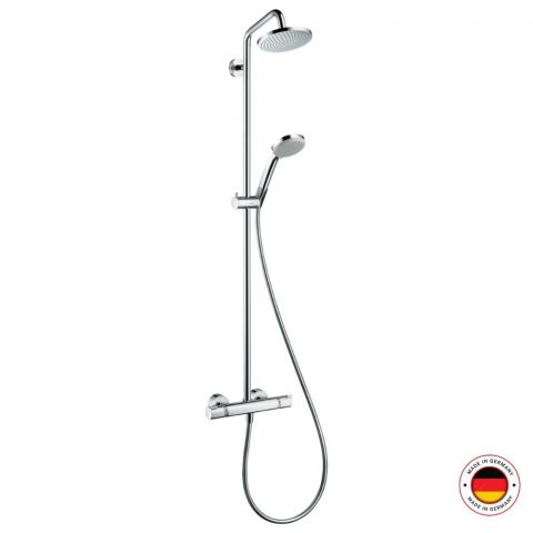 Colonne de douche thermostatique HANSGROHE Crometta 4 jets, Chrome