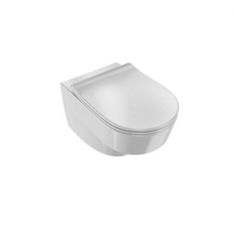 Cuvette WC suspendue compacte 45x36 cm sans bride, A16 Mini, blanc