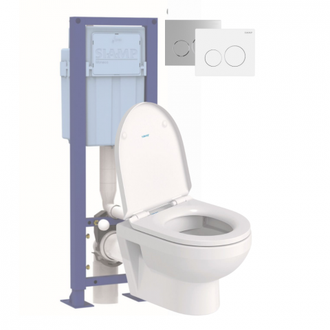 Pack WC suspendu compact sans bride DURAVIT Duravit No.1