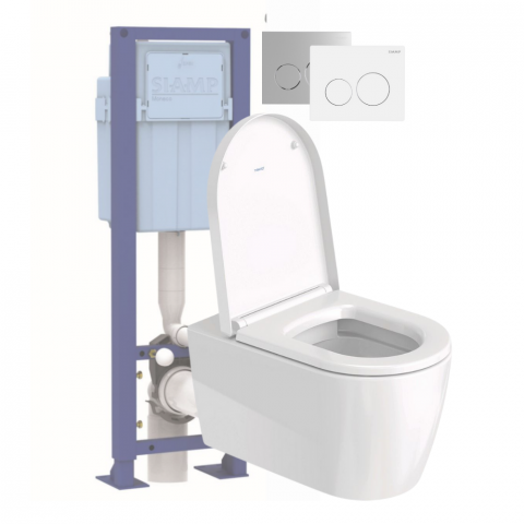 Pack WC suspendu sans bride DURAVIT Me by Starck