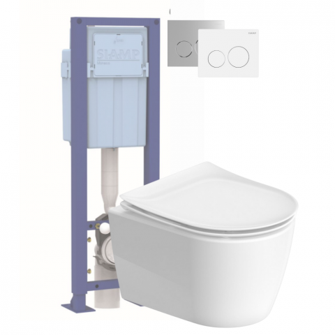 Pack WC suspendu sans bride DURAVIT Soleil by Starck