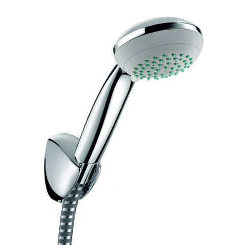 Ensemble support mural et douchette Vario avec flexible de douche 125 cm chromé Hansgrohe Crometta 85