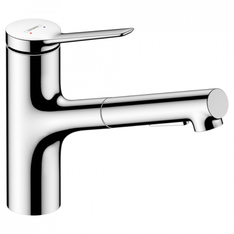 Robinet de cuisine avec douchette HANSGROHE Zesis M33 150 2 jets chromé