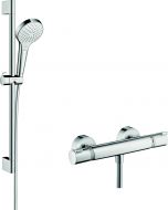 Ensemble de douche HANSGROHE Croma Select S avec mitigeur douche thermostatique Ecostat Comfort chromé