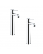 Lot de 2 mitigeurs vasque GROHE Start Classic taille XL chromé