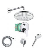 Robinet bain douche encastré HANSGROHE Crometta S avec mitigeur mécanique Logis chromé