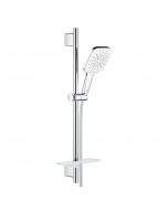 Pommeau de douche GROHE Quickfix Vitalio Smartactive 130 cube 3 jets avec barre et tablette