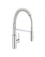 Robinet de cuisine avec douchette GROHE Quickfix Get chromé