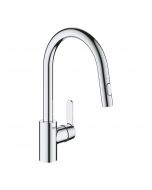 Robinet de cuisine avec douchette GROHE Quickfix Feel chromé