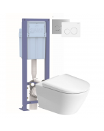 Pack WC suspendu sans bride DURAVIT D-Neo