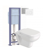 Pack WC suspendu sans bride DURAVIT D-code