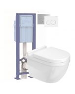 Pack WC suspendu sans bride DURAVIT Starck 3