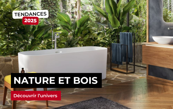 Salle de bain nature et bois